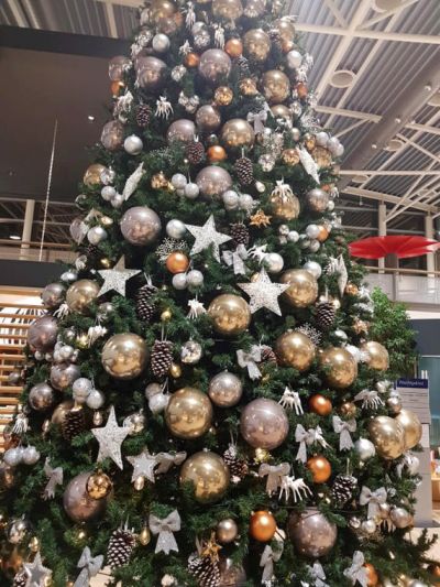 2 Kerstbomen opgetuigd bij ziekenhuis Tjongerschans